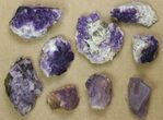 Lot: to Purple Fluorite Clusters - Pieces #138126-1